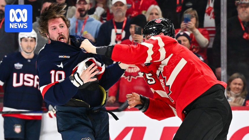 Chairman Donald Trump calls the US ice hockey team as the Tences build up before the clash with Canada