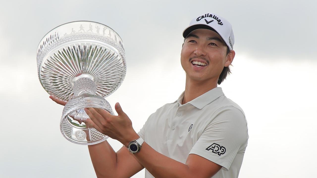 Golf World reacts to Min Woo Lee Win in Houston Open, Vising Moment Vining