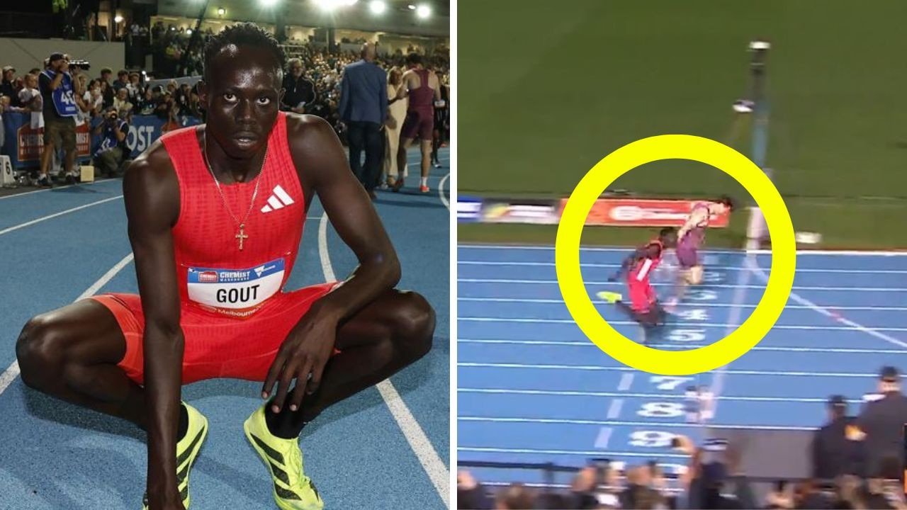 Goout Gout 'angry' after being tired in athletics 200m Blockbuster