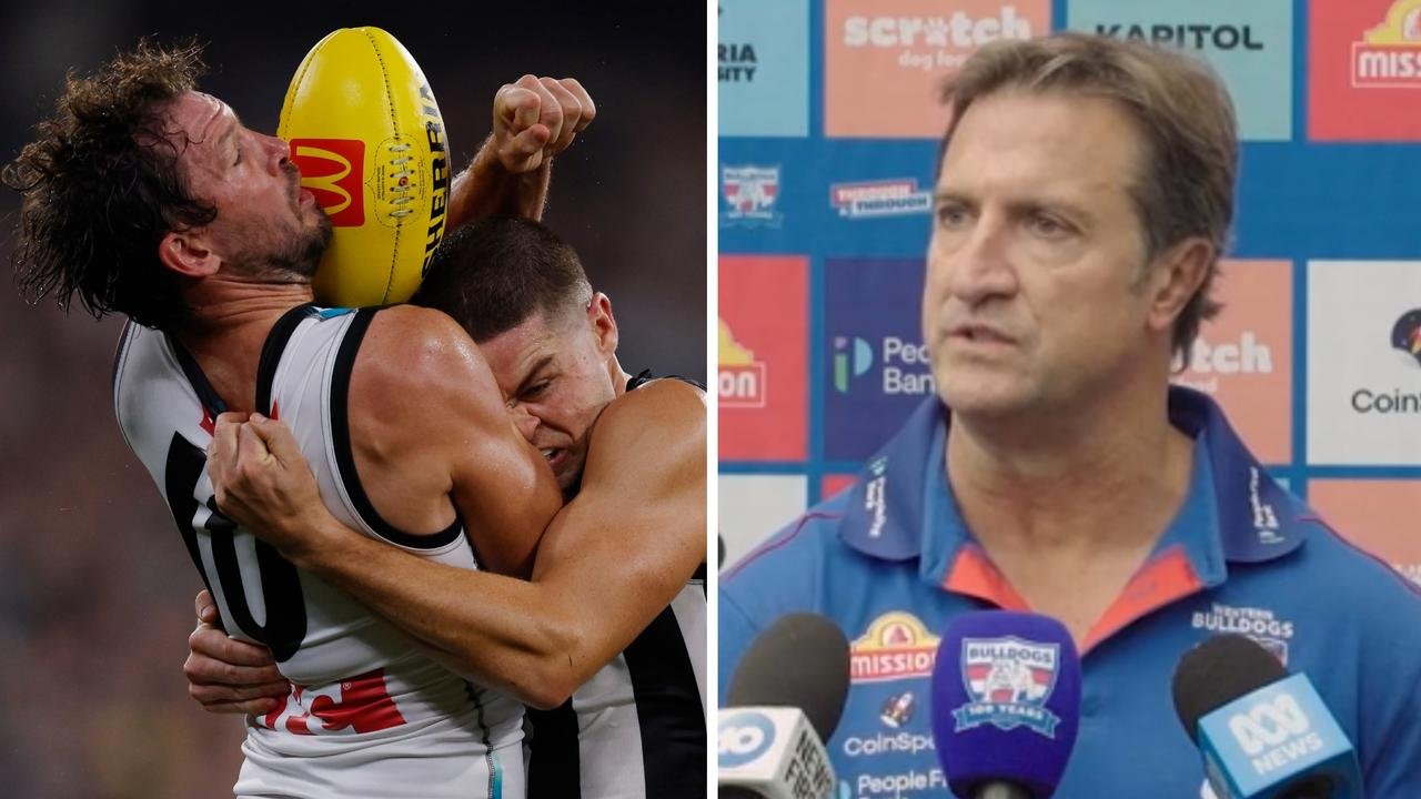 Luke Bevergege Press Press Vessse, Yatern Boyigh Bulldogs Off Teing on Holding Walk, Tackling Total Confuse