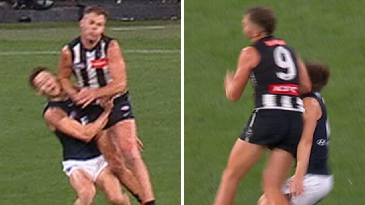 Collingwood Dan Houston facing suspension for Bump on Lachian, Video, reaction, reaction, match last news