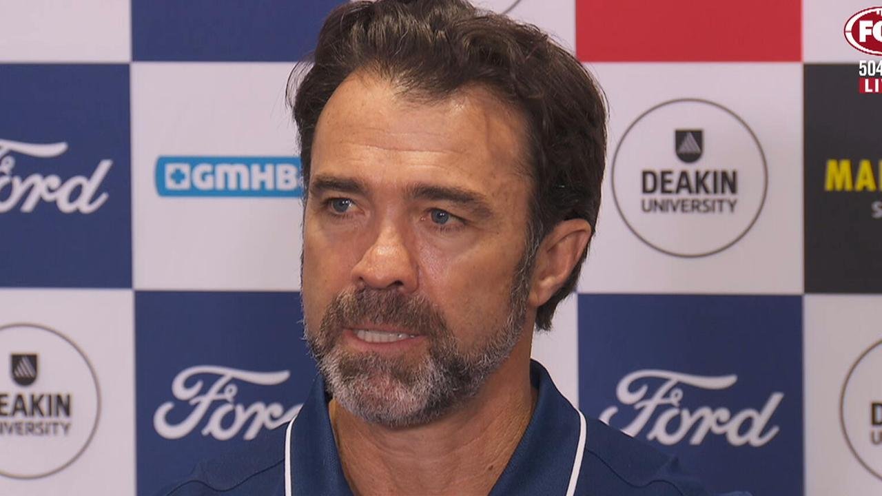 Chris Scott Press conference conference after geelong lions to brisbane lions, predicted reference, patrick score.