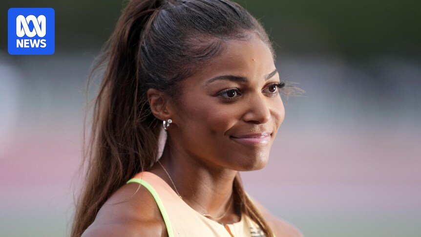 Gabby Thomas annoyed by the playing track meet in the United States