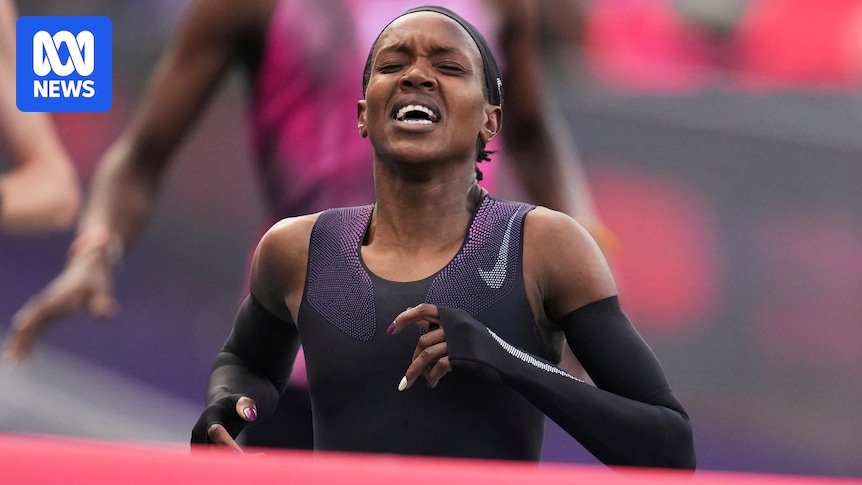 Faith kipyegon falls in offer for the first mile sub-four minutes