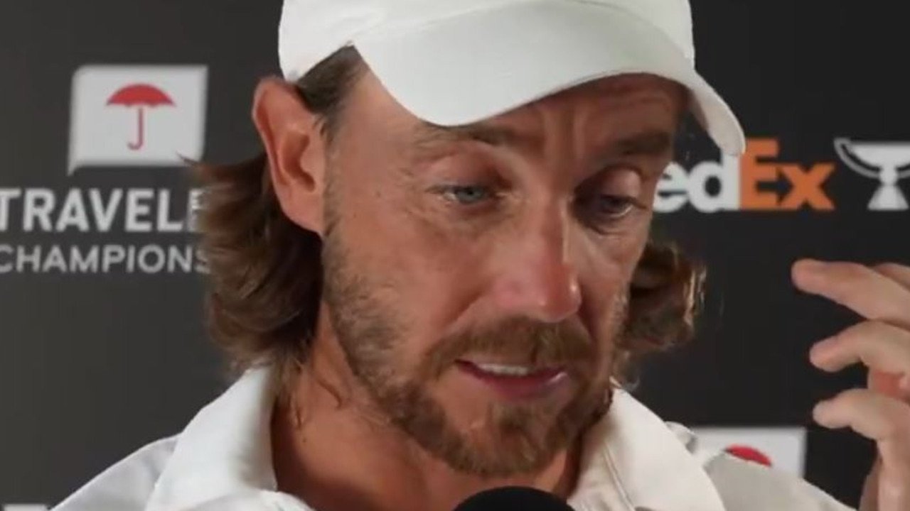 Tommy Fleetwood responds to Keeegan Bradley's vines, picture of the conference, interview, video