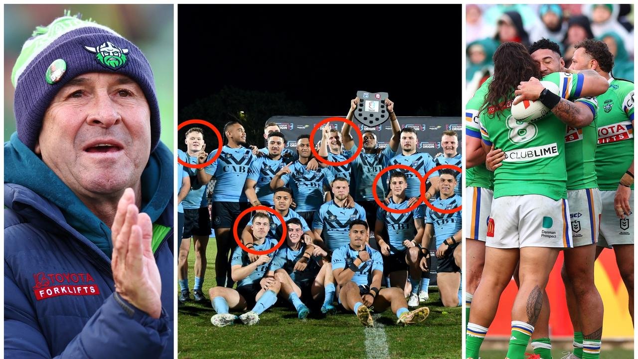 Canberra collegy back to the NRL Right, Adam Pengly feature, youth about the great names, Ricky Stuart