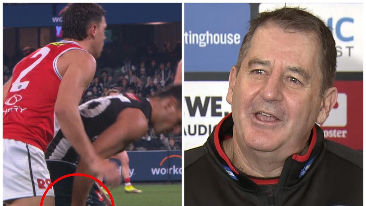 SAN KILDA WITHDRY WINNING TAKING TAGGING MARCUS WINDHARS, picture, thin, reactions, last nine